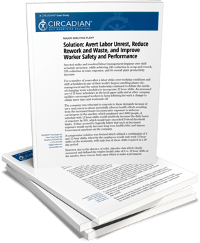 3D Cover | Circadian Case Study_ Major Smelting Plant _ Solution_ Avert Labor Unrest, Reduce Rework and Waste, and Improve Worker Safety and Performance